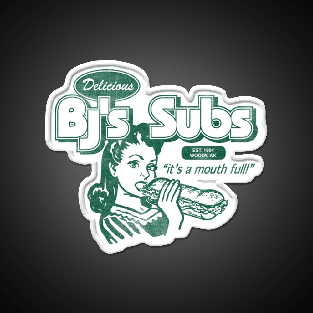 Bjs Subs Neon Sign Fast Food Led Neon Sign For Burger Place Rgb Color - Shineneon