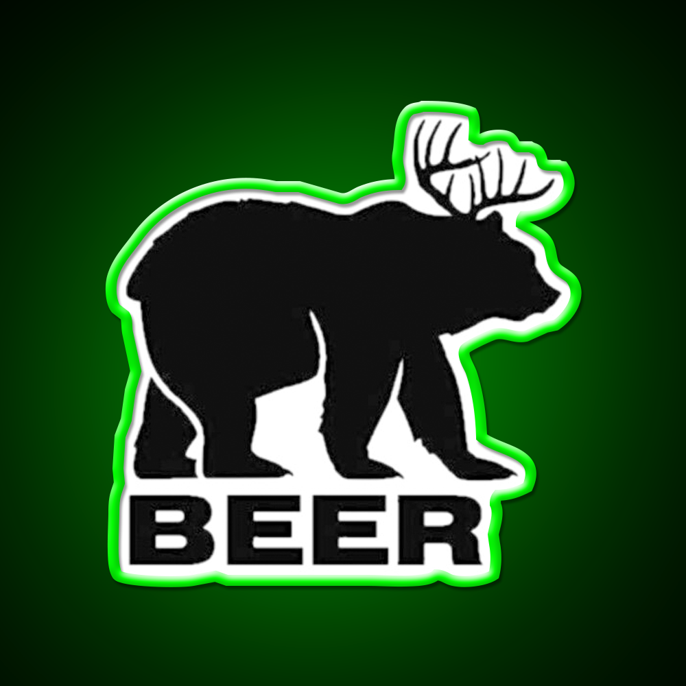 Black Bear Beer Bar Decor Led Neon Sign Rgb Color - LED neon sign view 8