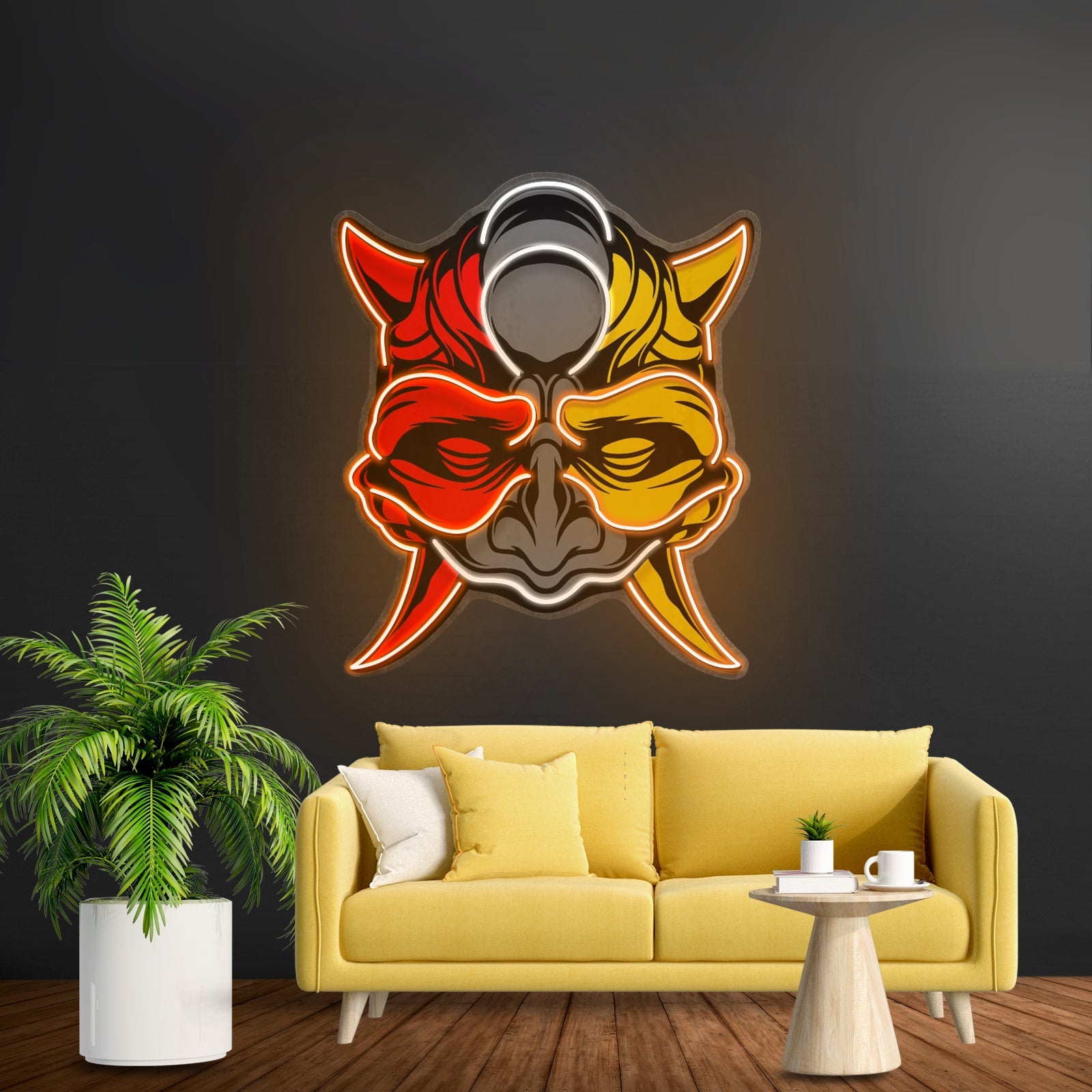 Black Devil Mask Led Neon Sign Light Custom Led Signs - Shineneon