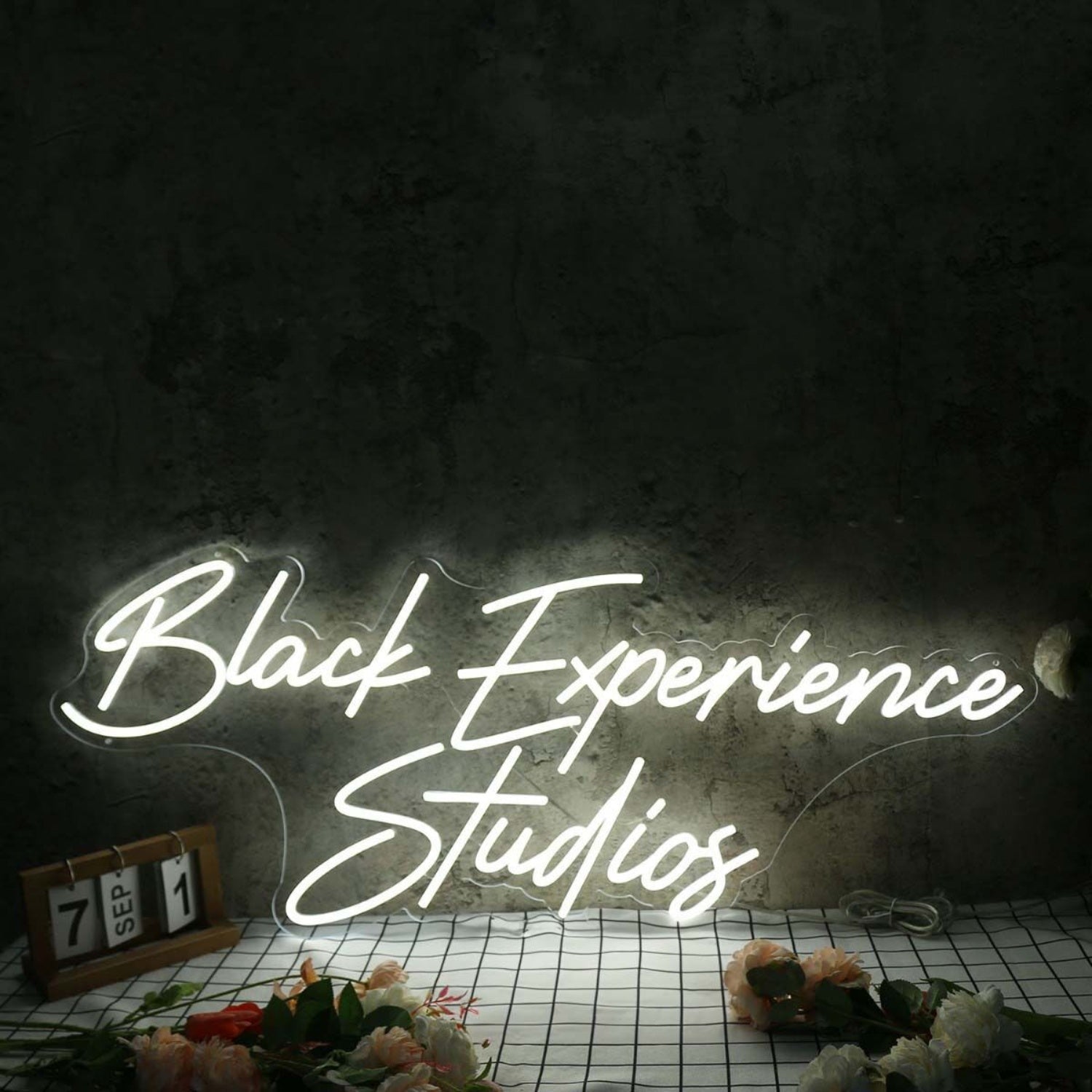 Black Experience Studios White Led Neon Sign - Shineneon
