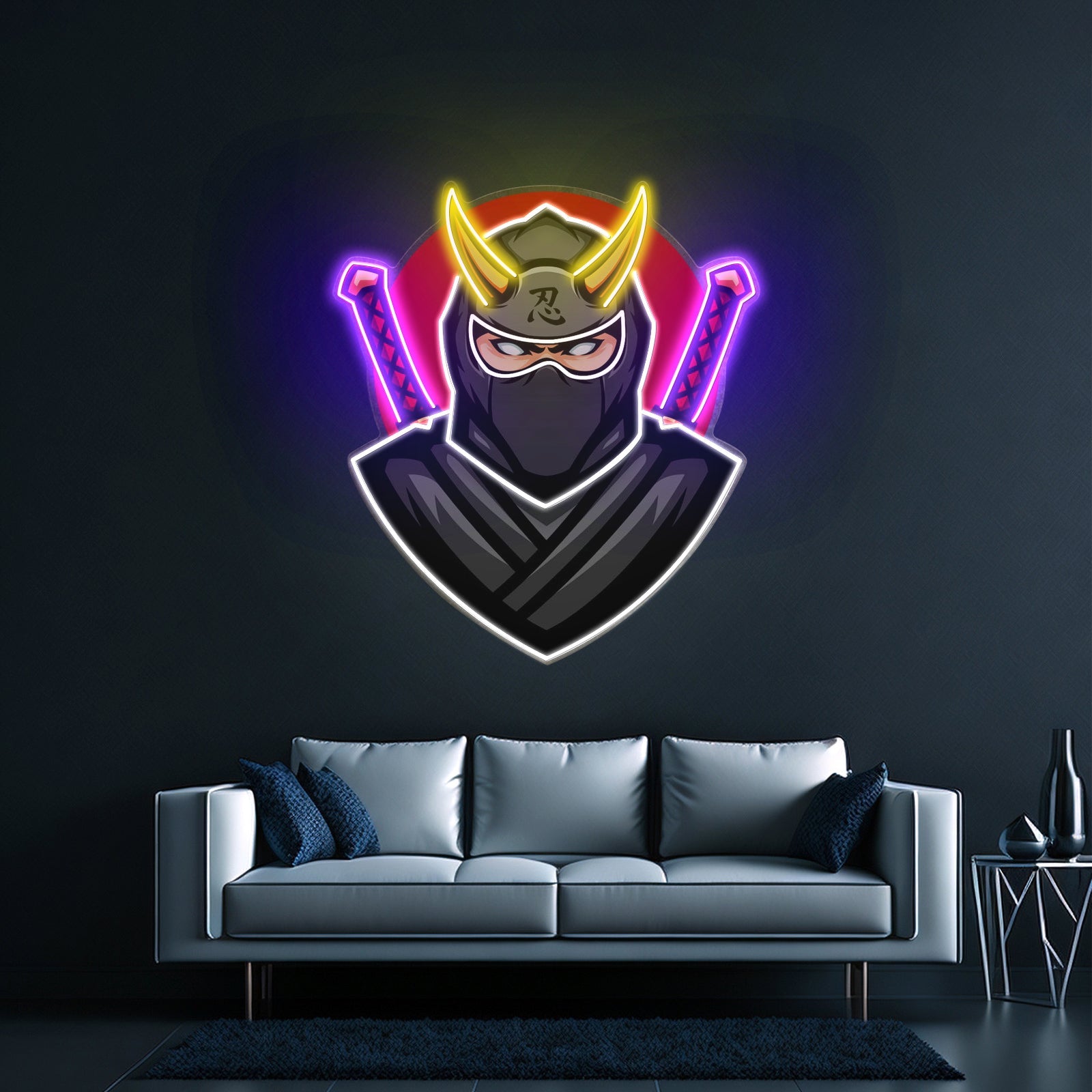 Black Ninja Led Neon Sign Light Custom Led Signs - Shineneon