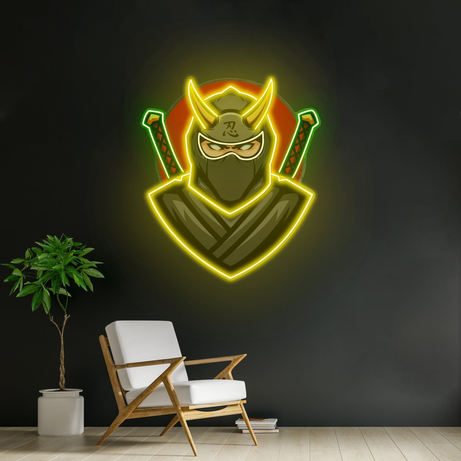 Black Ninja Led Neon Sign Light Custom Led Signs - Shineneon