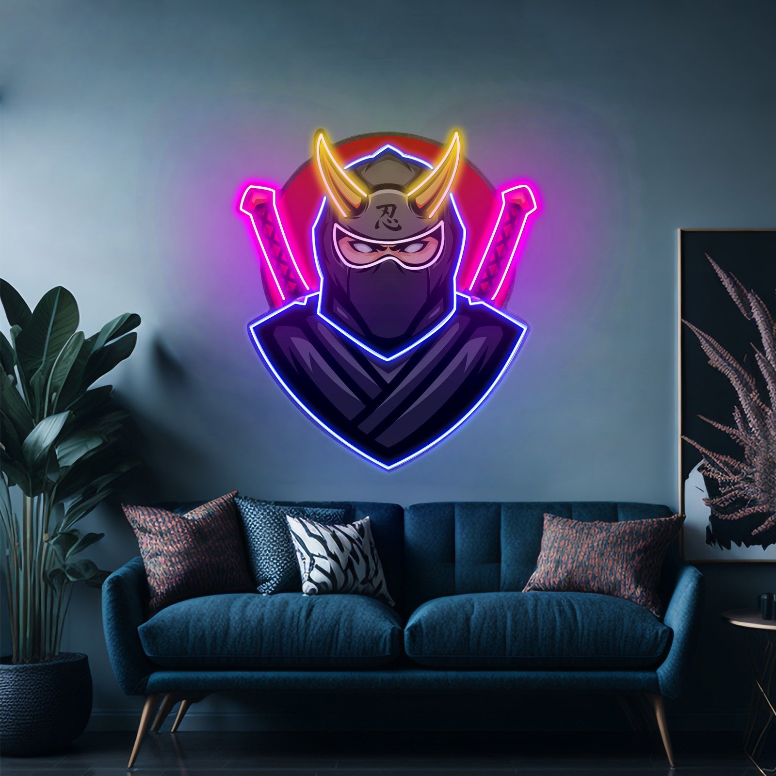 Black Ninja Led Neon Sign Light Custom Led Signs - Shineneon