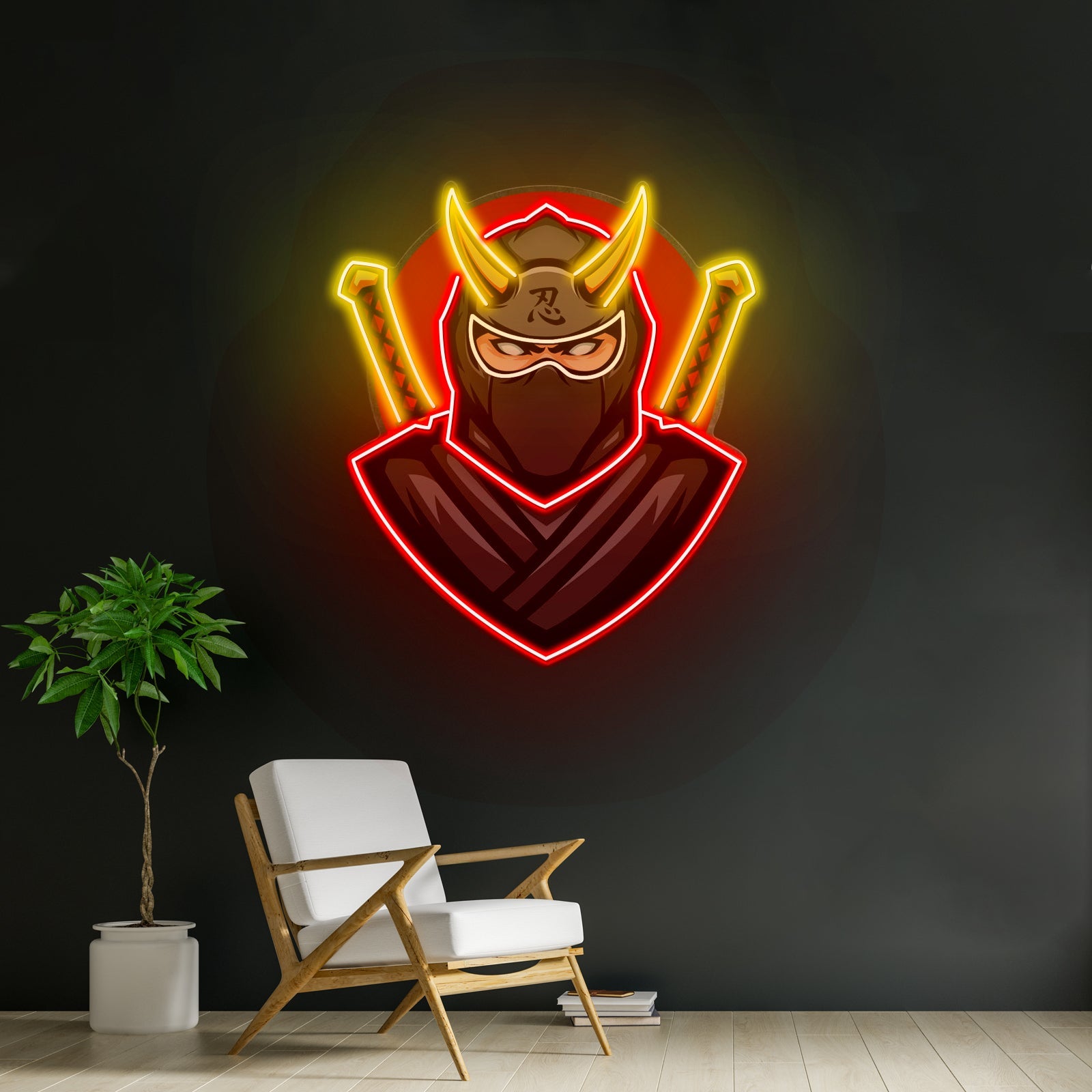 Black Ninja Led Neon Sign Light Custom Led Signs - Shineneon
