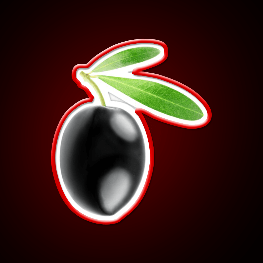 Black Olive Snack Food Led Neon Sign Rgb Color - Shineneon