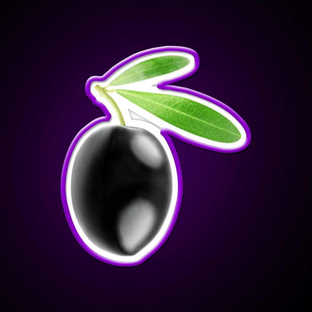Black Olive Snack Food Led Neon Sign Rgb Color - Shineneon