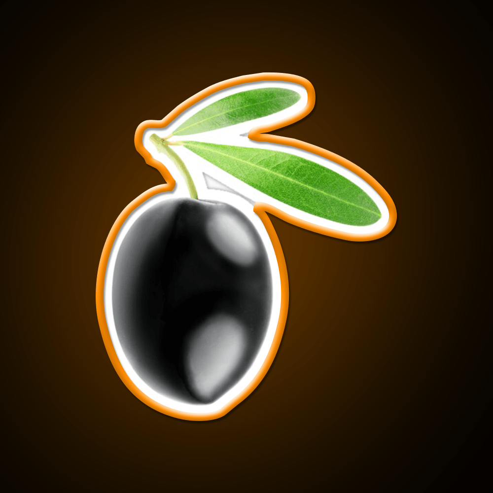 Black Olive Snack Food Led Neon Sign Rgb Color - Shineneon