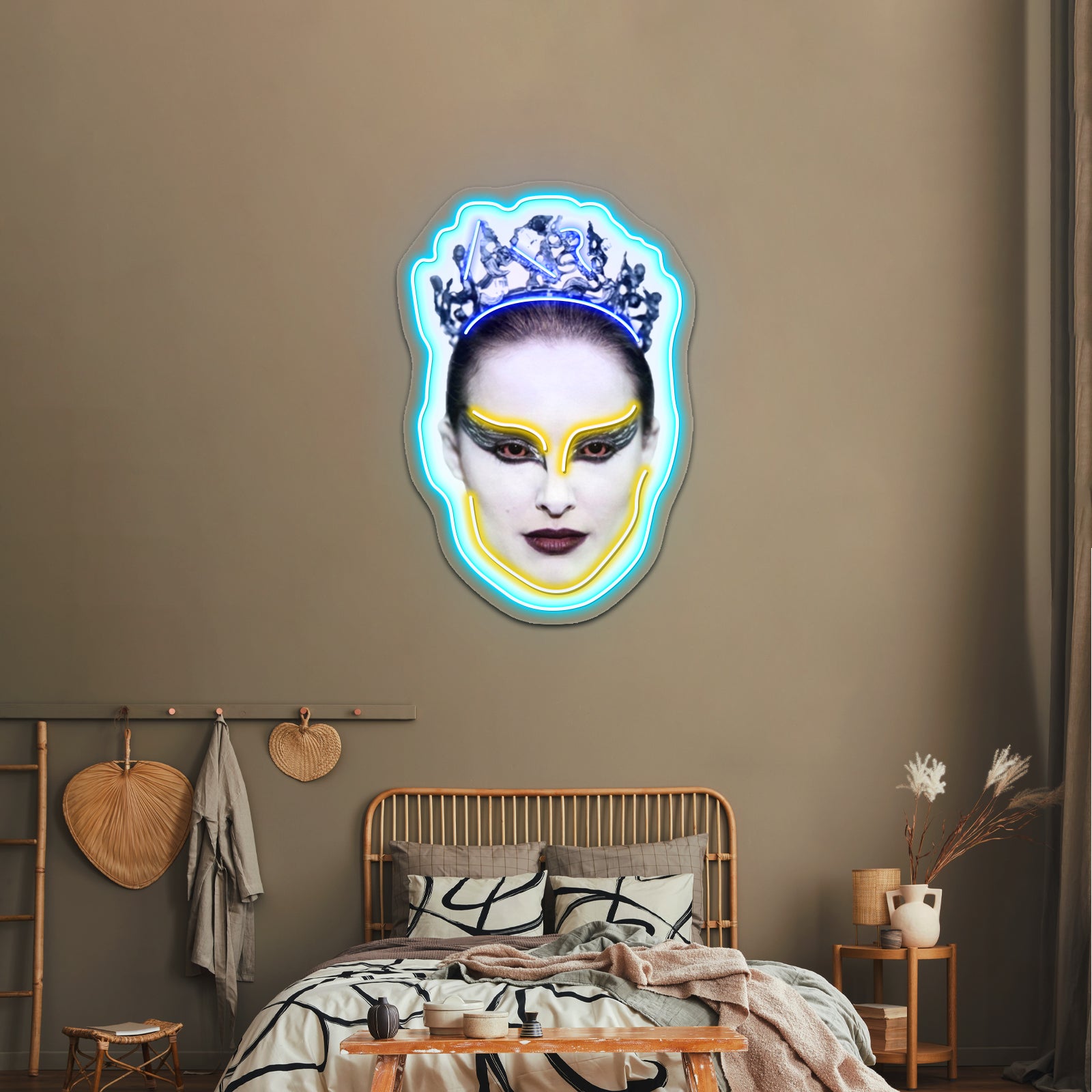 Black Swan Head Artwork Led Neon Sign | Shineneon