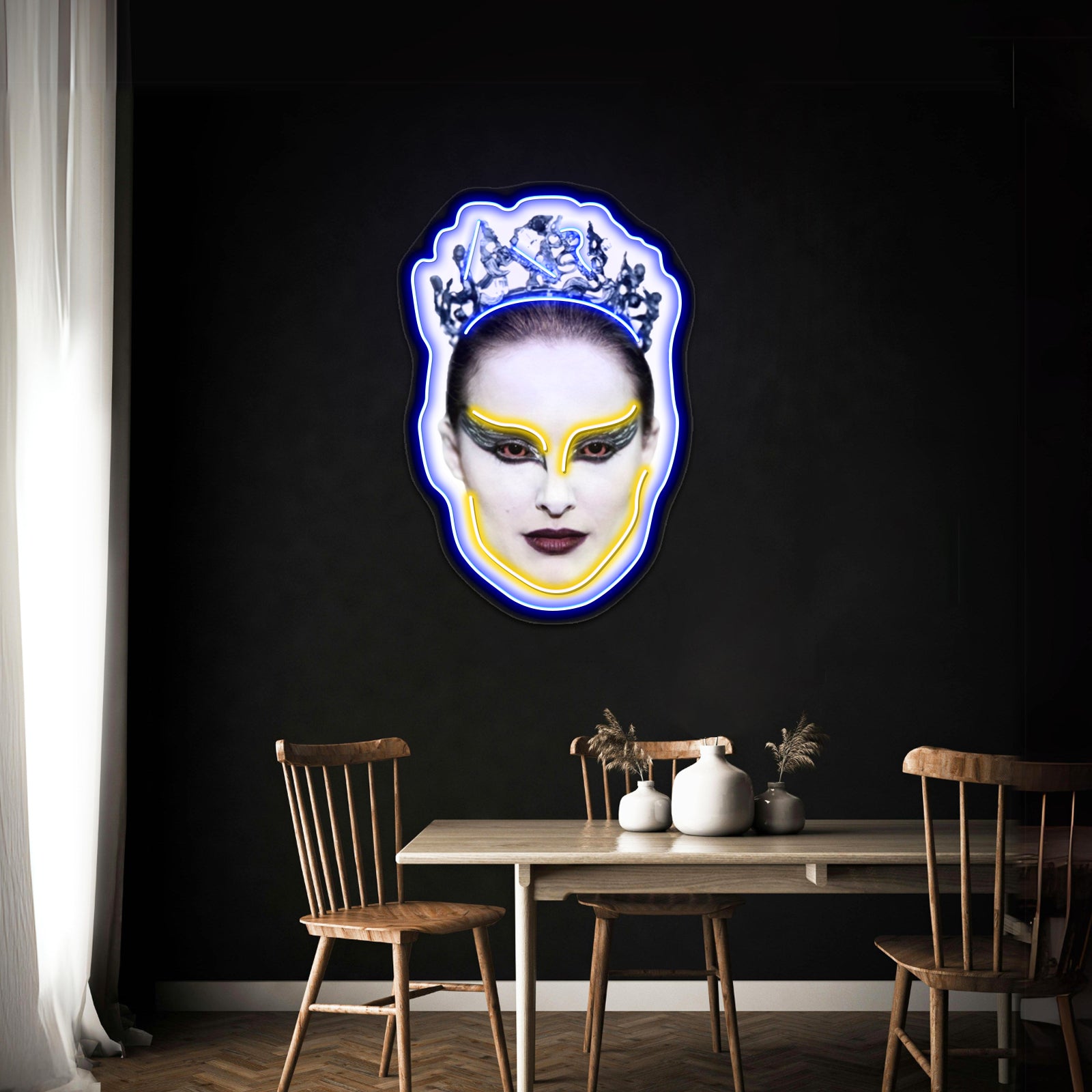 Black Swan Head Artwork Led Neon Sign | Shineneon