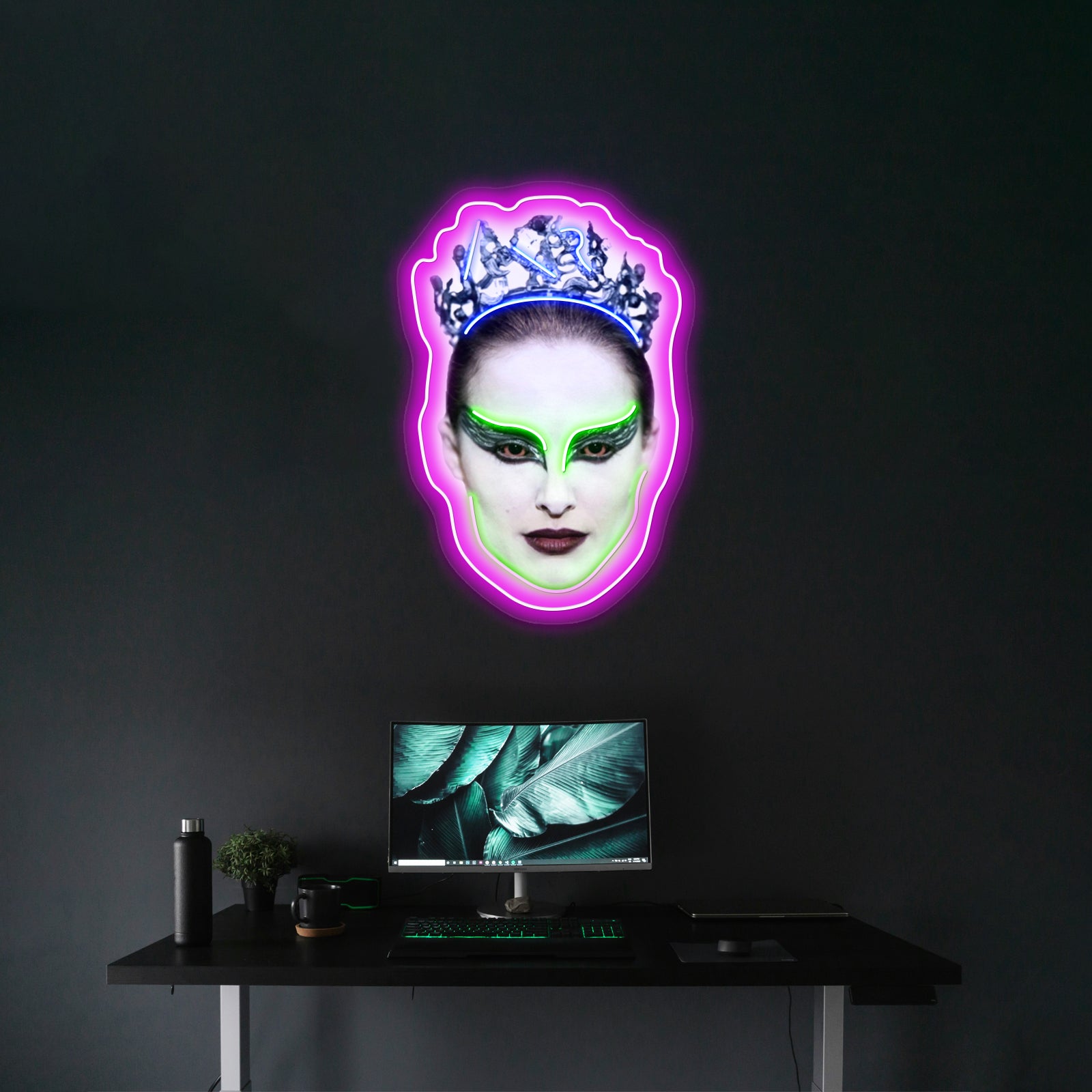 Black Swan Head Artwork Led Neon Sign | Shineneon