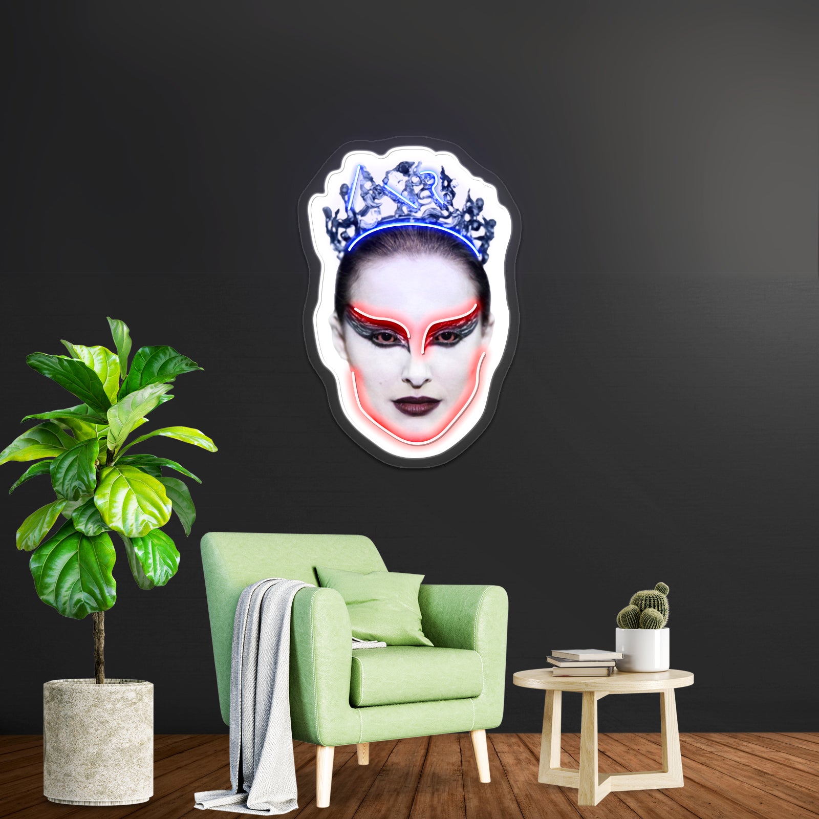 Black Swan Head Artwork Led Neon Sign | Shineneon