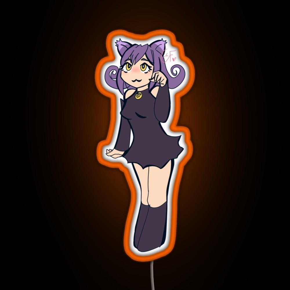 Blair The Cat Rgb Led Neon Sign Pop Wall Art - Shineneon