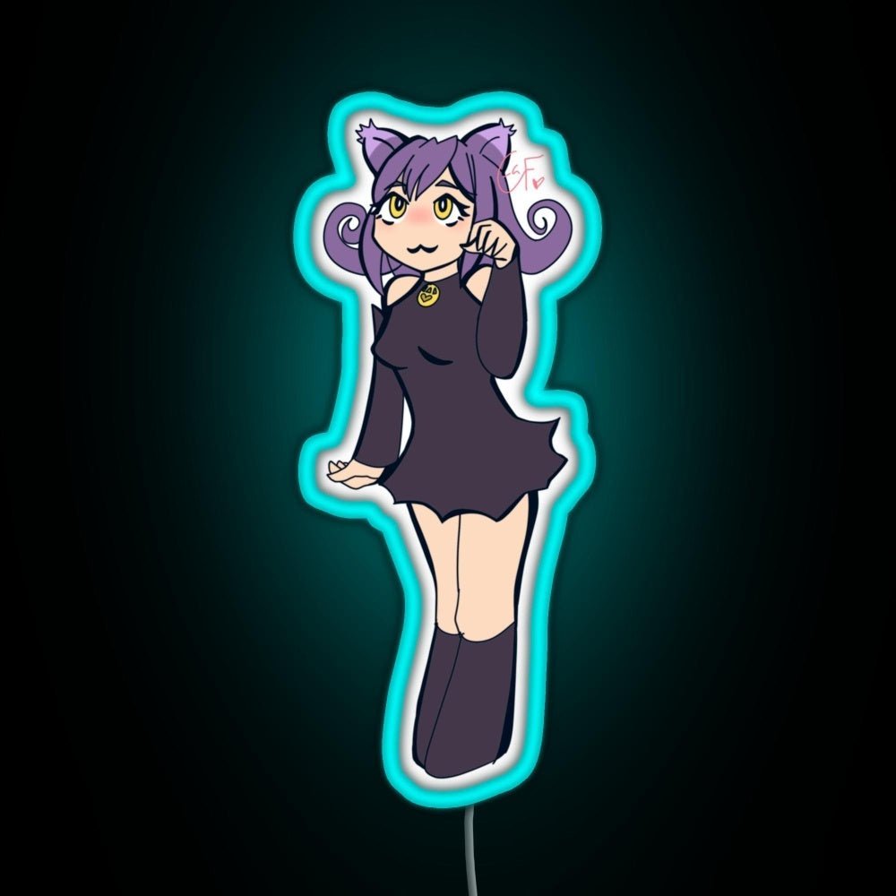 Blair The Cat Rgb Led Neon Sign Pop Wall Art - Shineneon