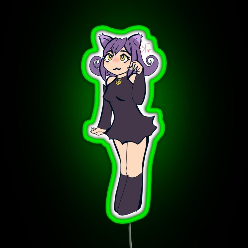 Blair The Cat Rgb Led Neon Sign Pop Wall Art - Shineneon