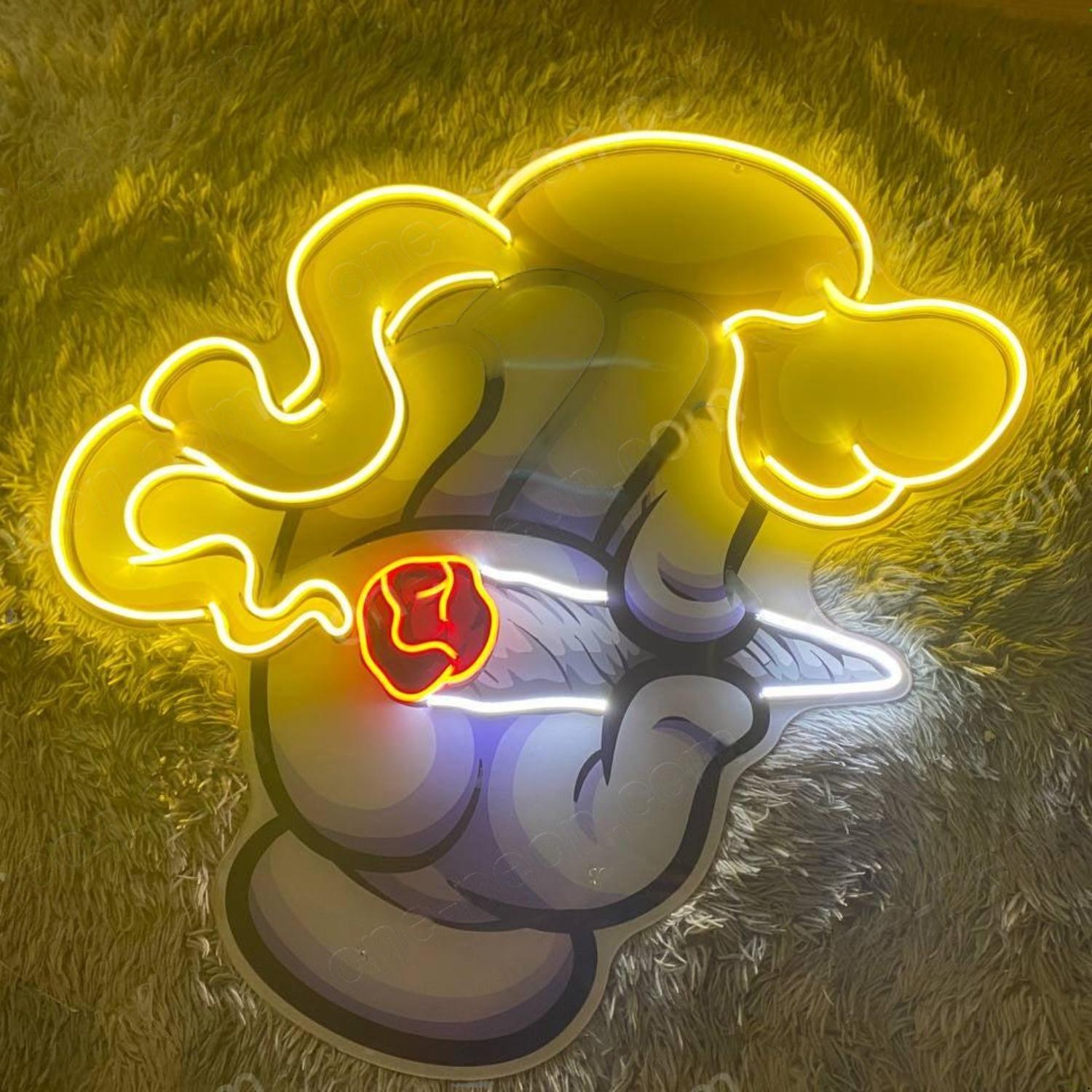 Blaze It Led Neon Sign Hand Holding Dice With Yellow Red White Smoke For Bar Decor | Shineneon