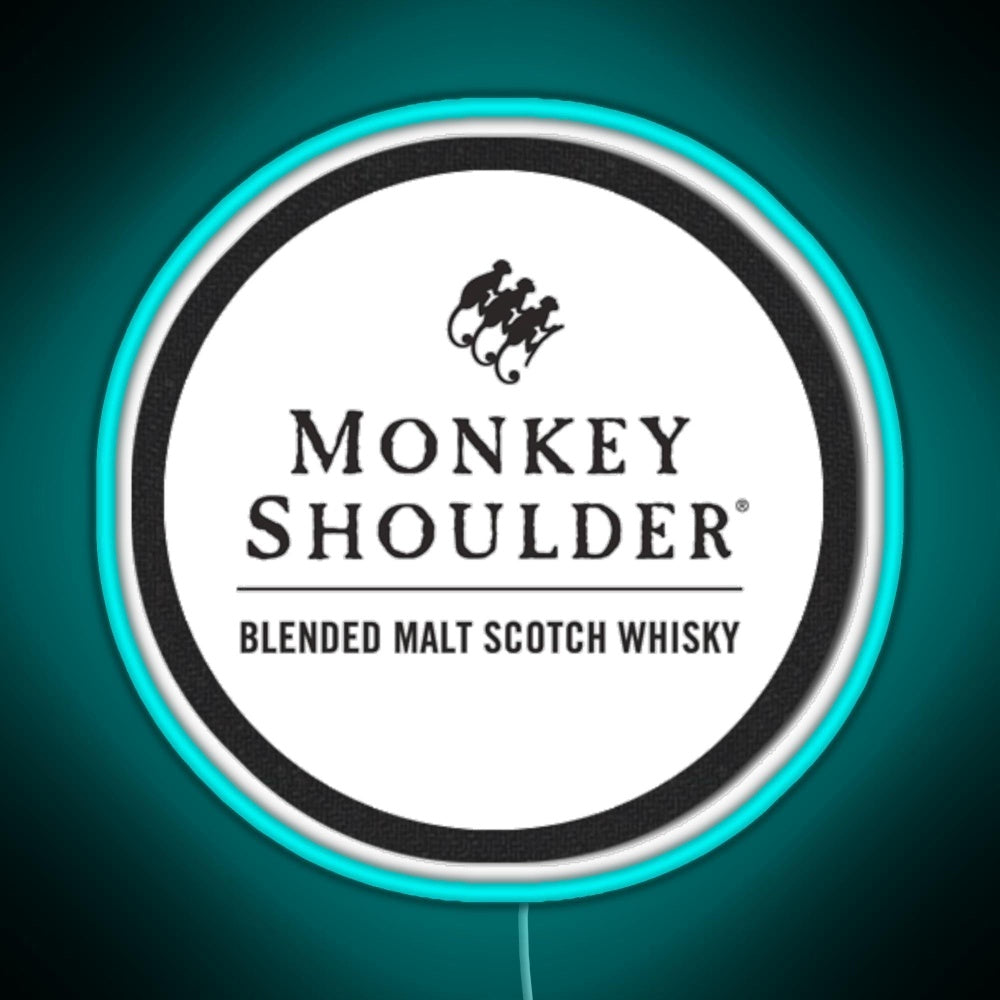 Blended Malt Monkey Shoulder Scotch Rgb Neon Sign - LED neon sign view 5