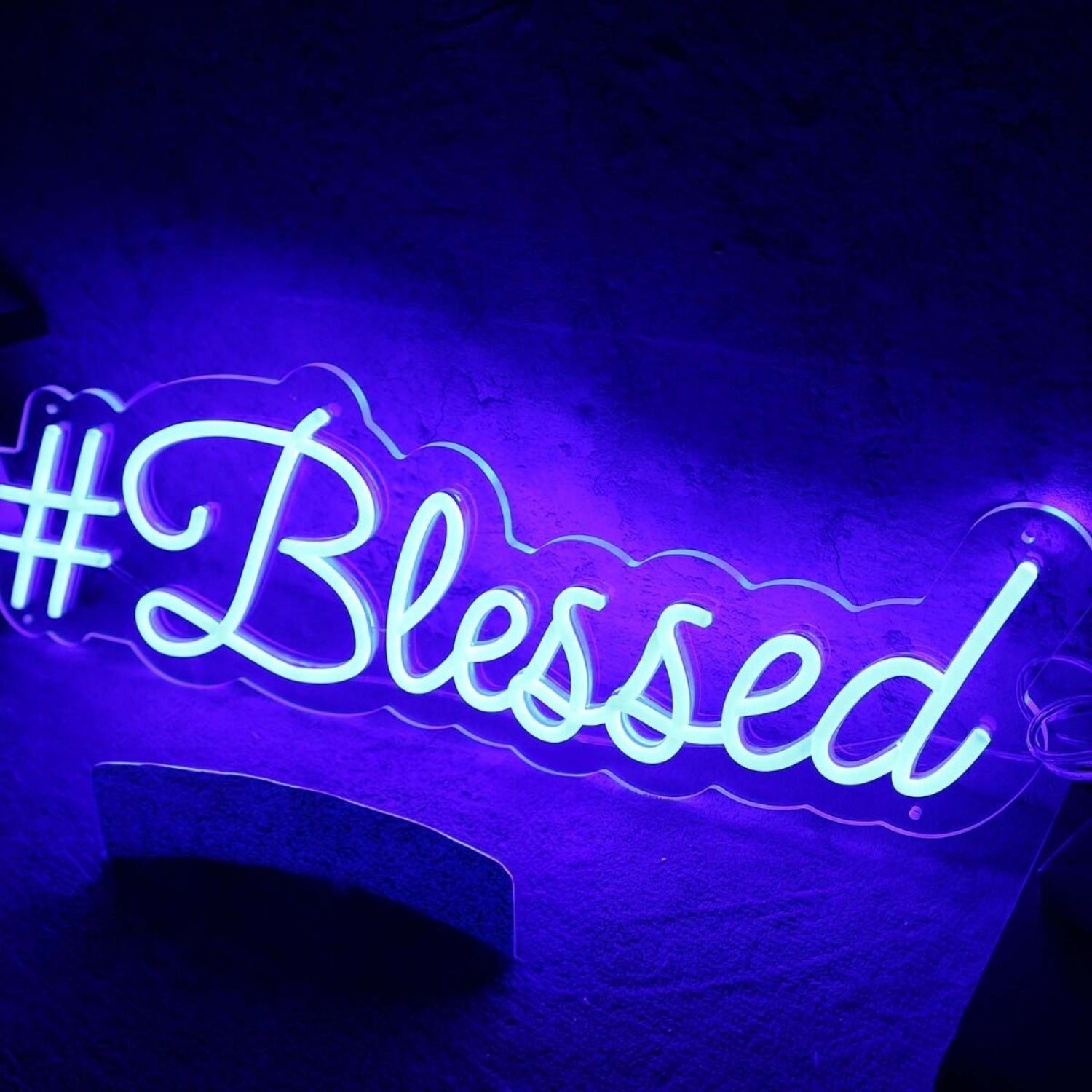 Blessed Blue Led Neon Sign - Shineneon