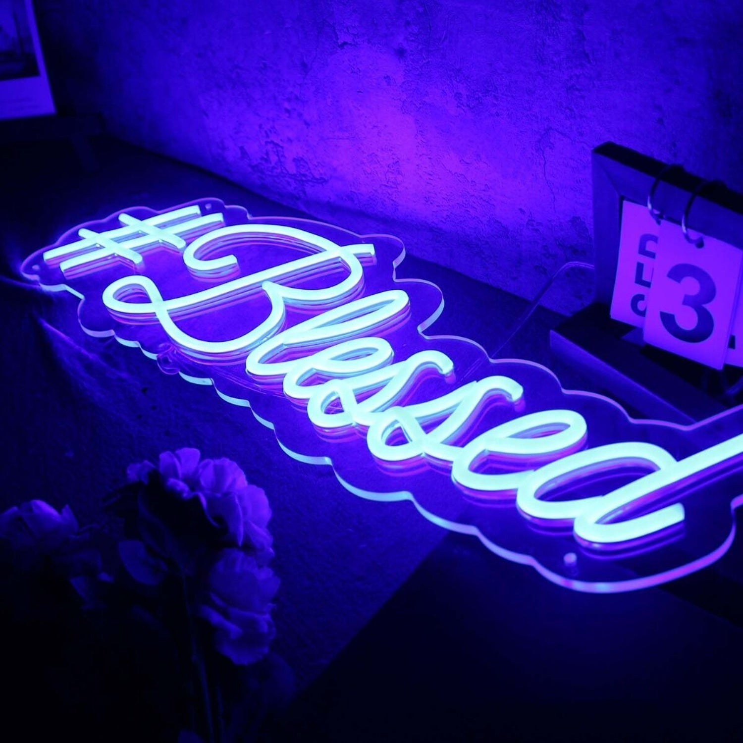 Blessed Blue Led Neon Sign - Shineneon