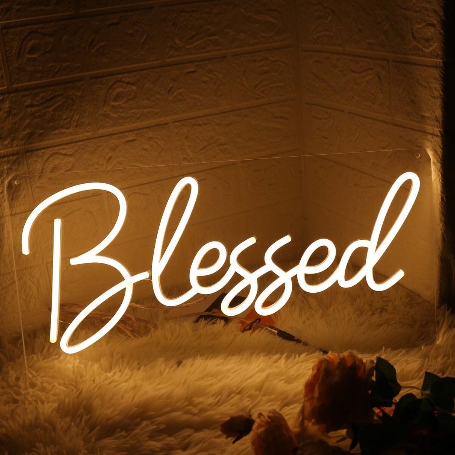 Blessed Yellow Led Neon Sign | Shineneon