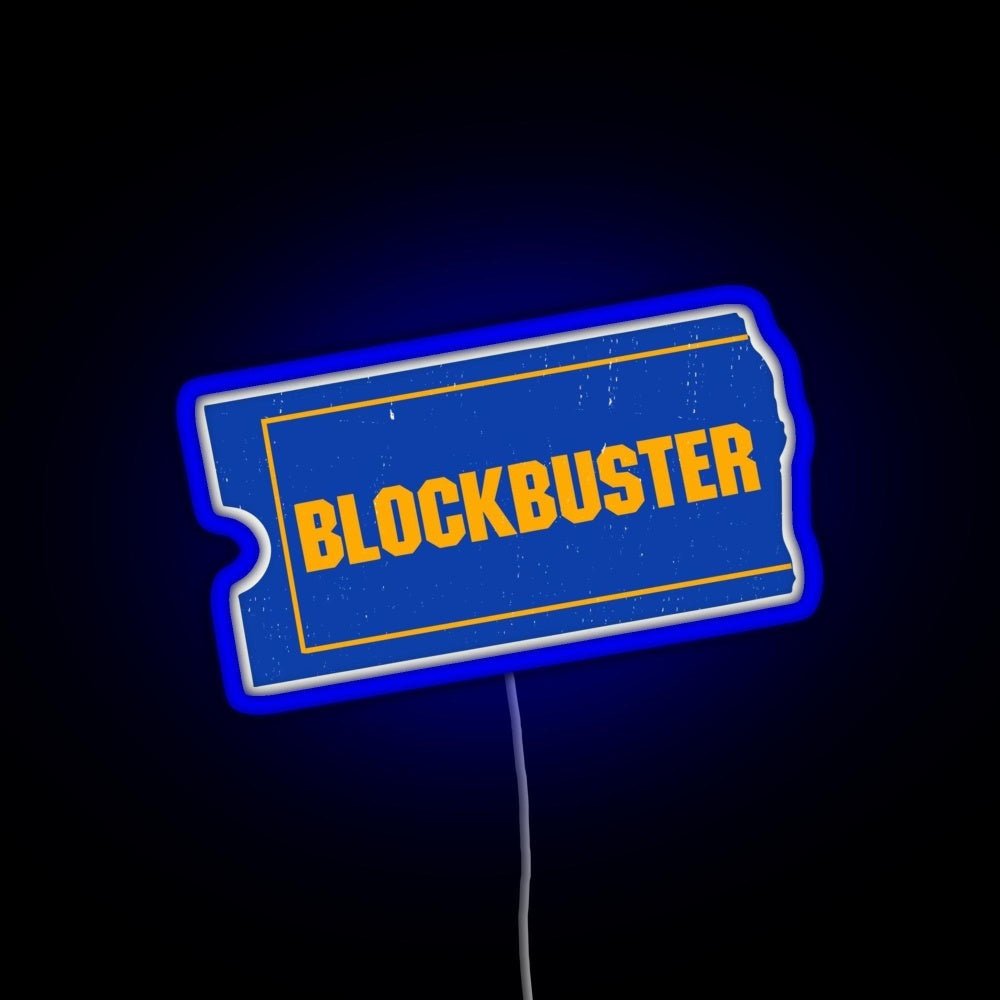 Blockbuster Video Logo Rgb Led Neon Sign Pop Wall Art - Shineneon