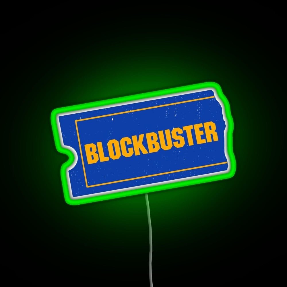 Blockbuster Video Logo Rgb Led Neon Sign Pop Wall Art - Shineneon