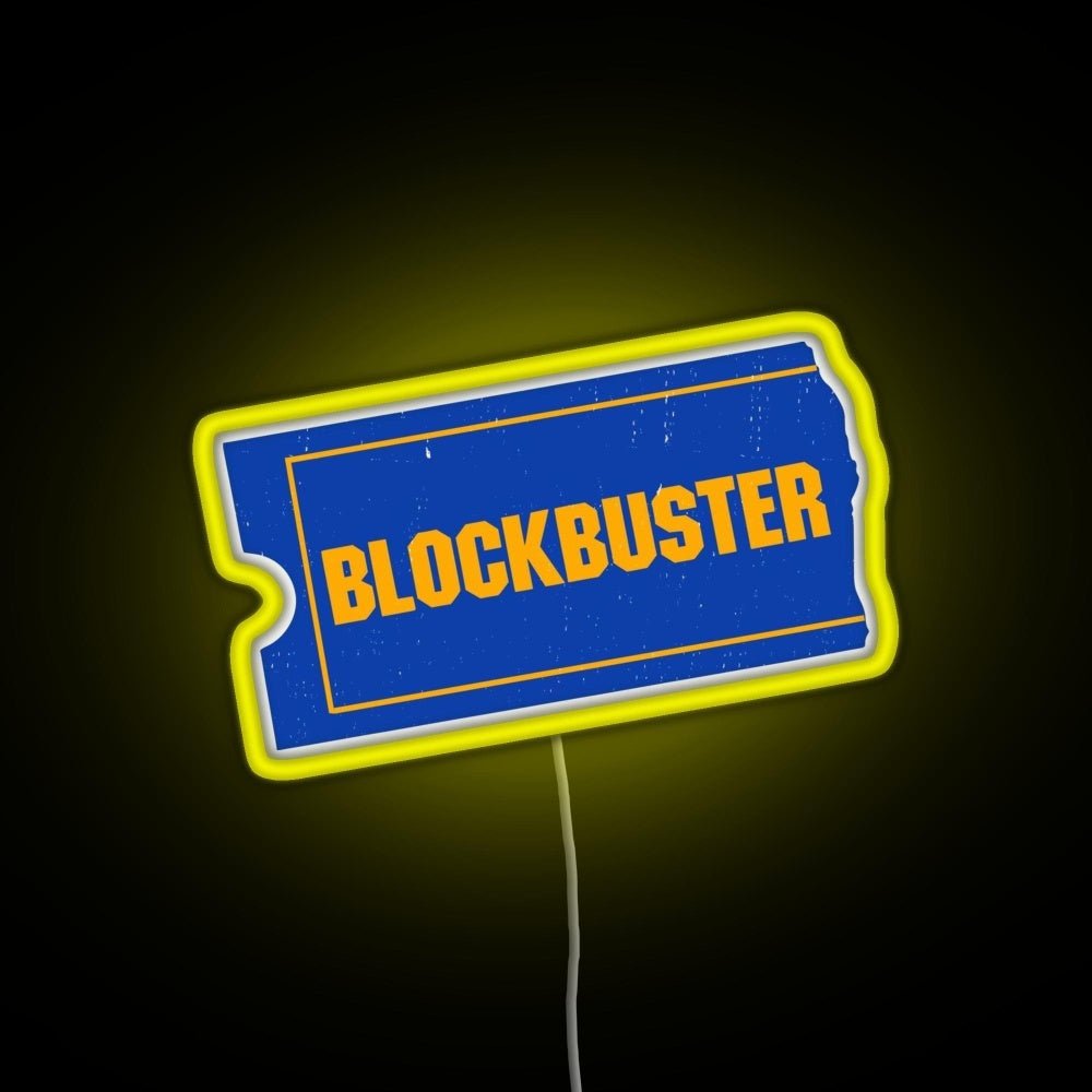Blockbuster Video Logo Rgb Led Neon Sign Pop Wall Art - Shineneon