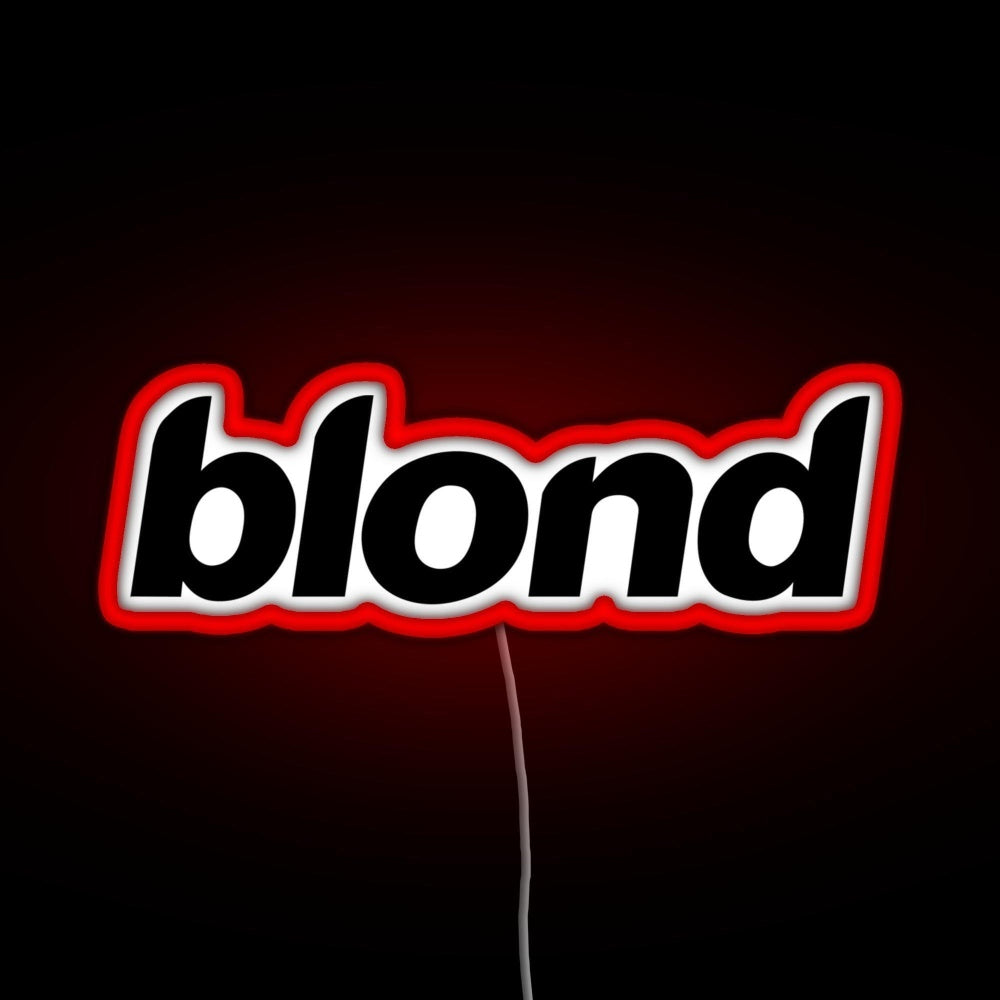 Blond Rgb Neon Sign - LED neon sign close-up detail