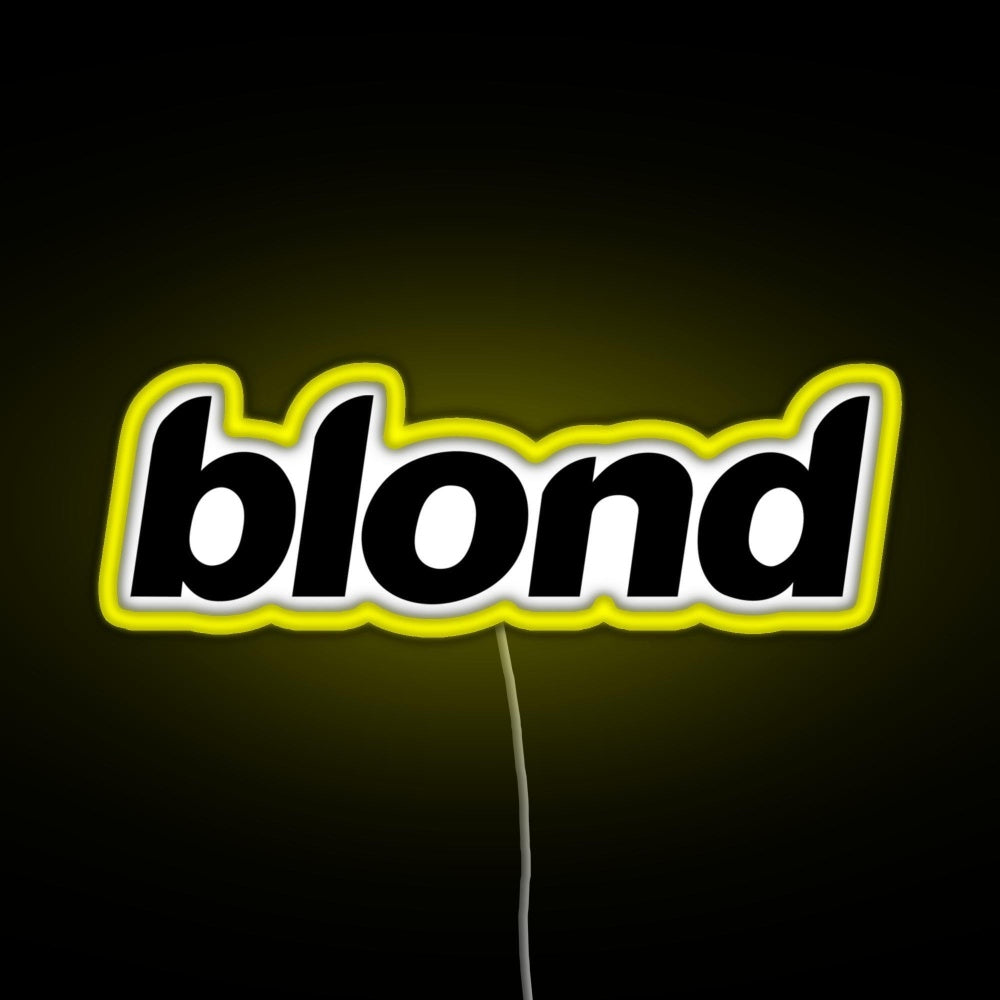 Blond Rgb Neon Sign - Size and dimension reference