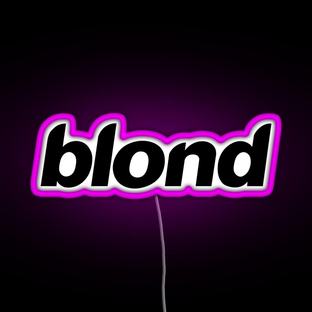 Blond Rgb Neon Sign - LED neon sign view 8