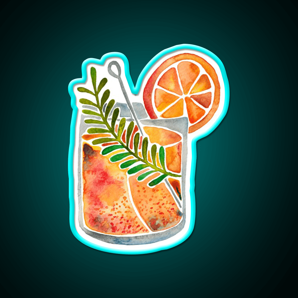 Blood Orange Tequila Sunrise Party Drink Tequila Led Neon Sign Rgb Color - Shineneon