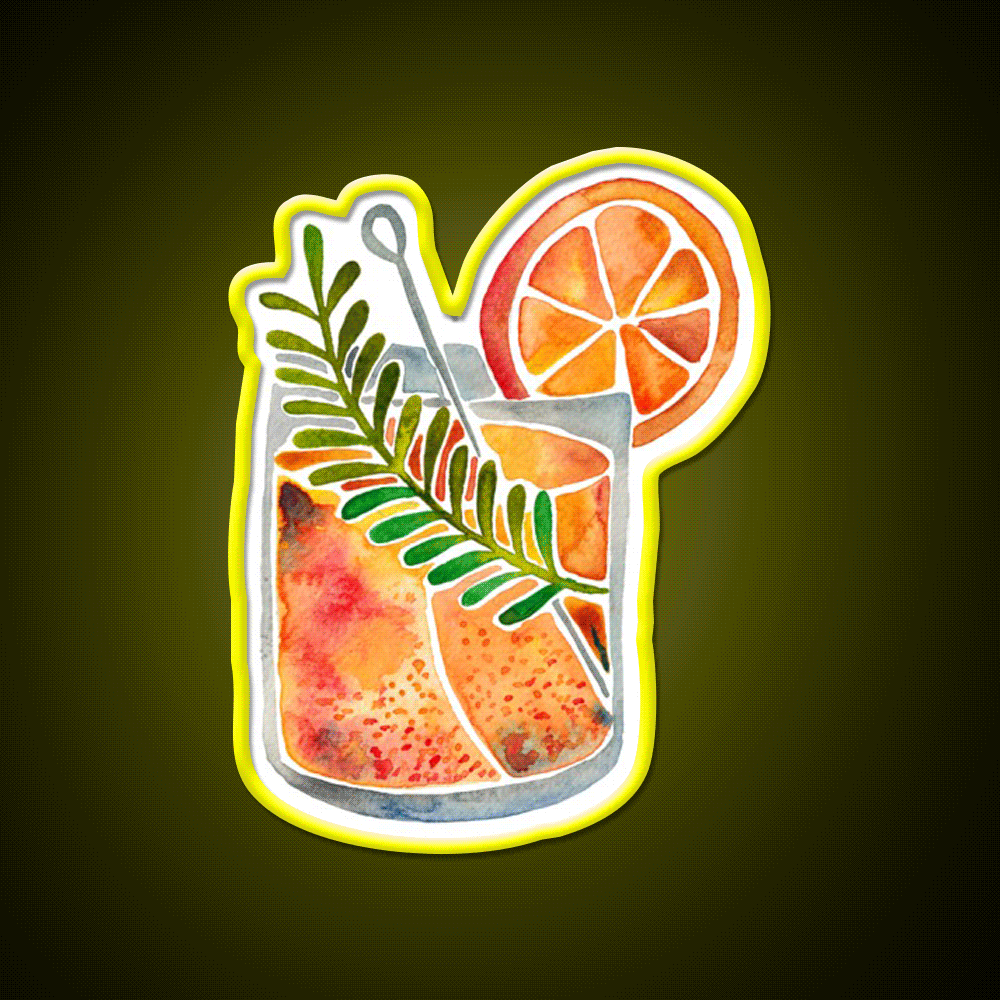 Blood Orange Tequila Sunrise Party Drink Tequila Led Neon Sign Rgb Color