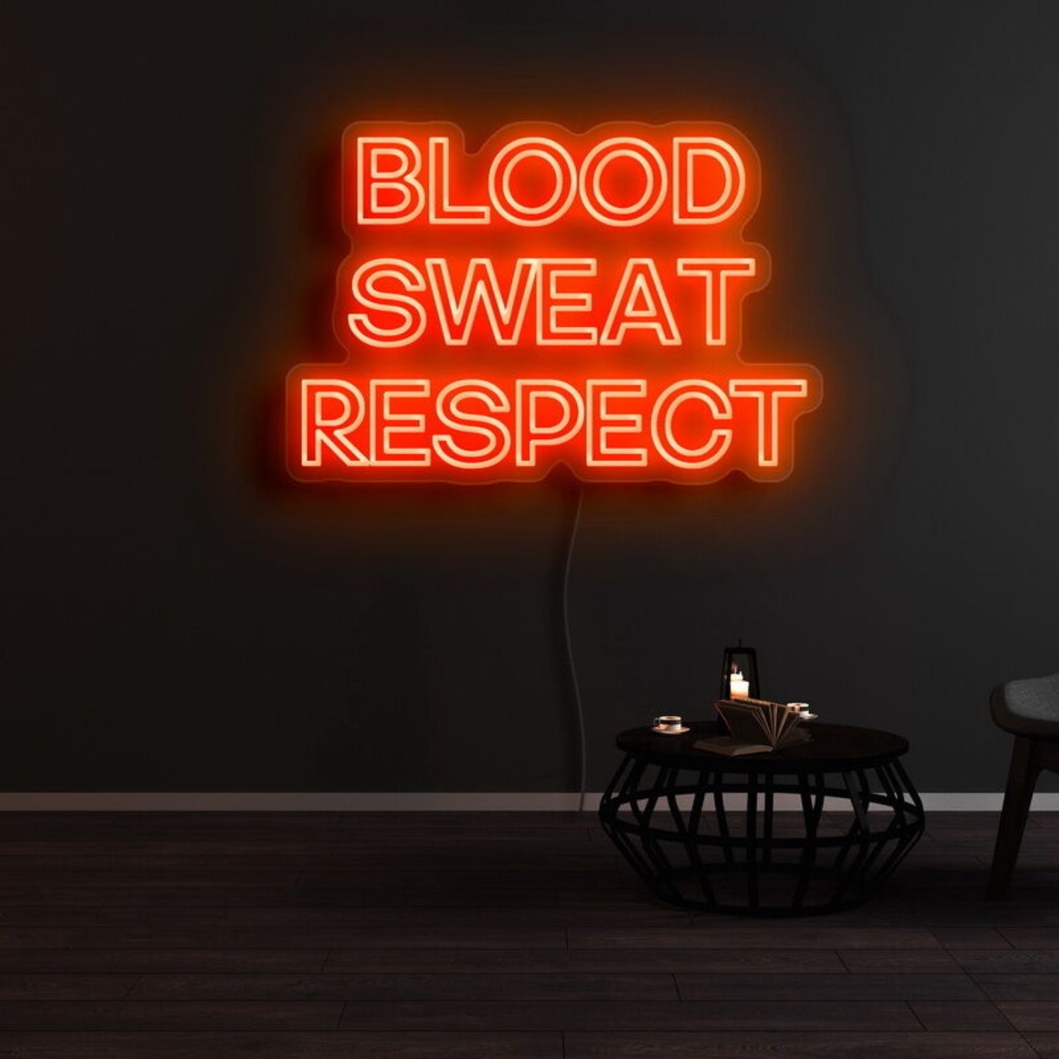 Blood Sweat Respect Led Neon Sign - Shineneon