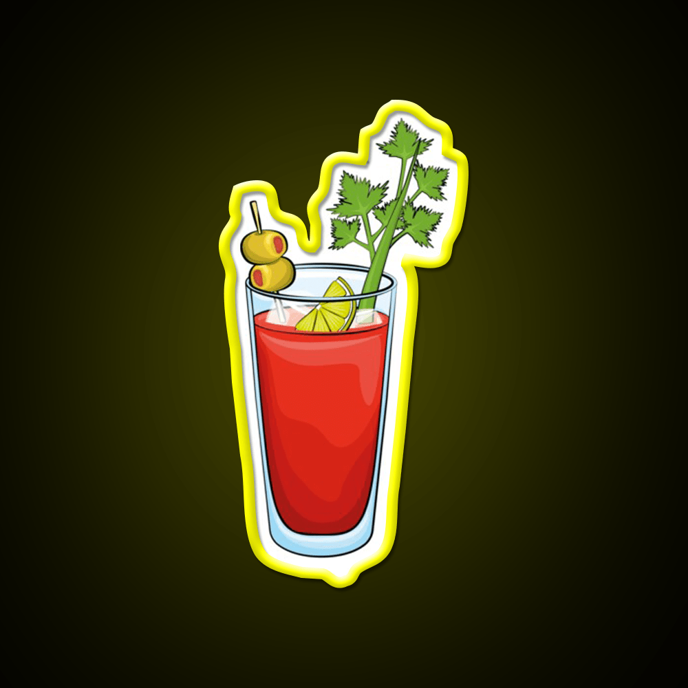 Bloody Mary For Cocktail Mary Lover Cocktail Bar Decor Led Neon Sign Rgb Color - Shineneon