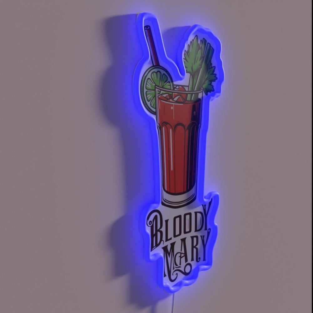 Bloody Mary Rgb Led Neon Sign - LED neon sign close-up detail