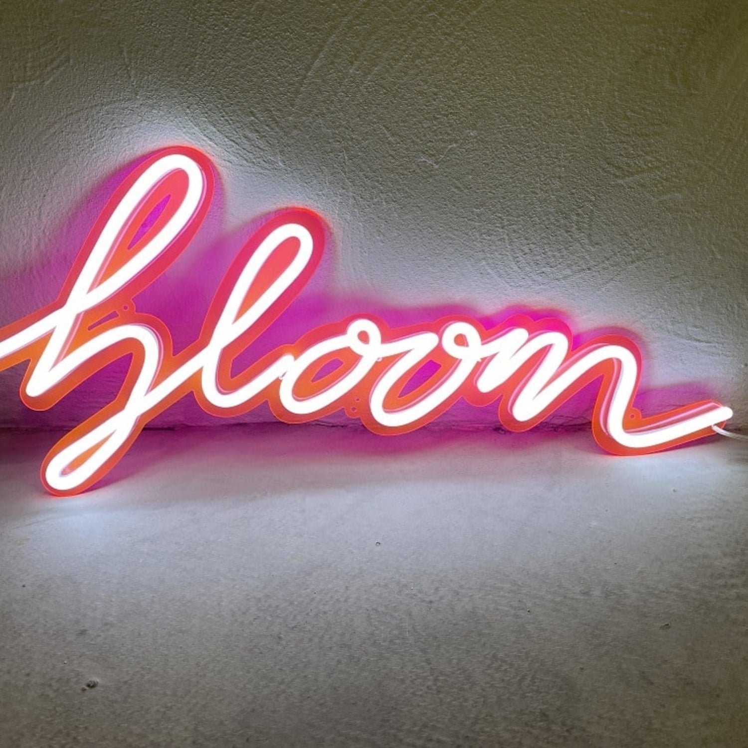 Bloom Lettering Handcraft Wall Hanging Led Neon Sign Wall Art | Shineneon