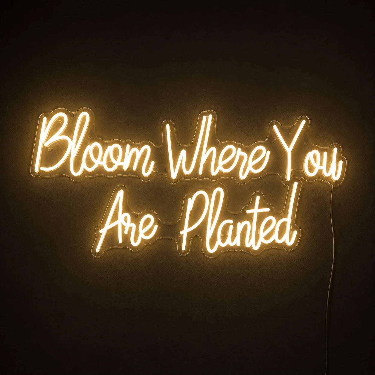 Bloom Where You Are Planted LED Neon Sign - 01 Original Product Image