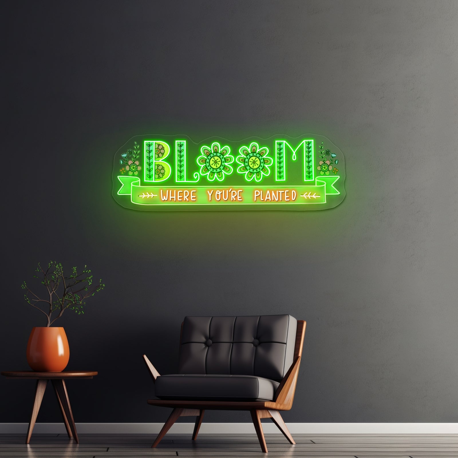 Bloom Where Youre Planted Neon Signs For Custom Led Neon Signs - Shineneon