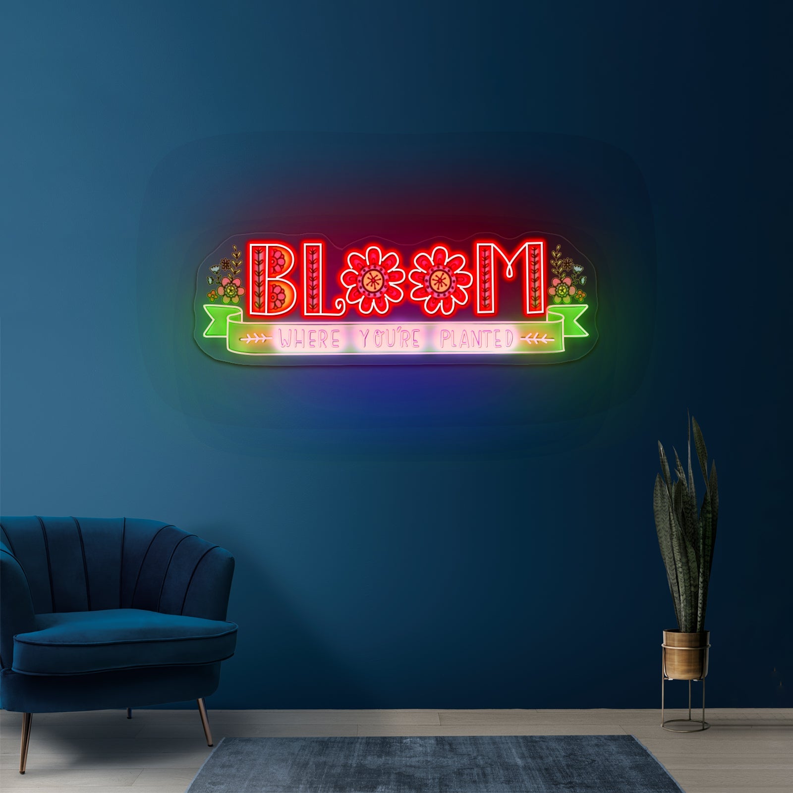 Bloom Where Youre Planted Neon Signs For Custom Led Neon Signs - Shineneon