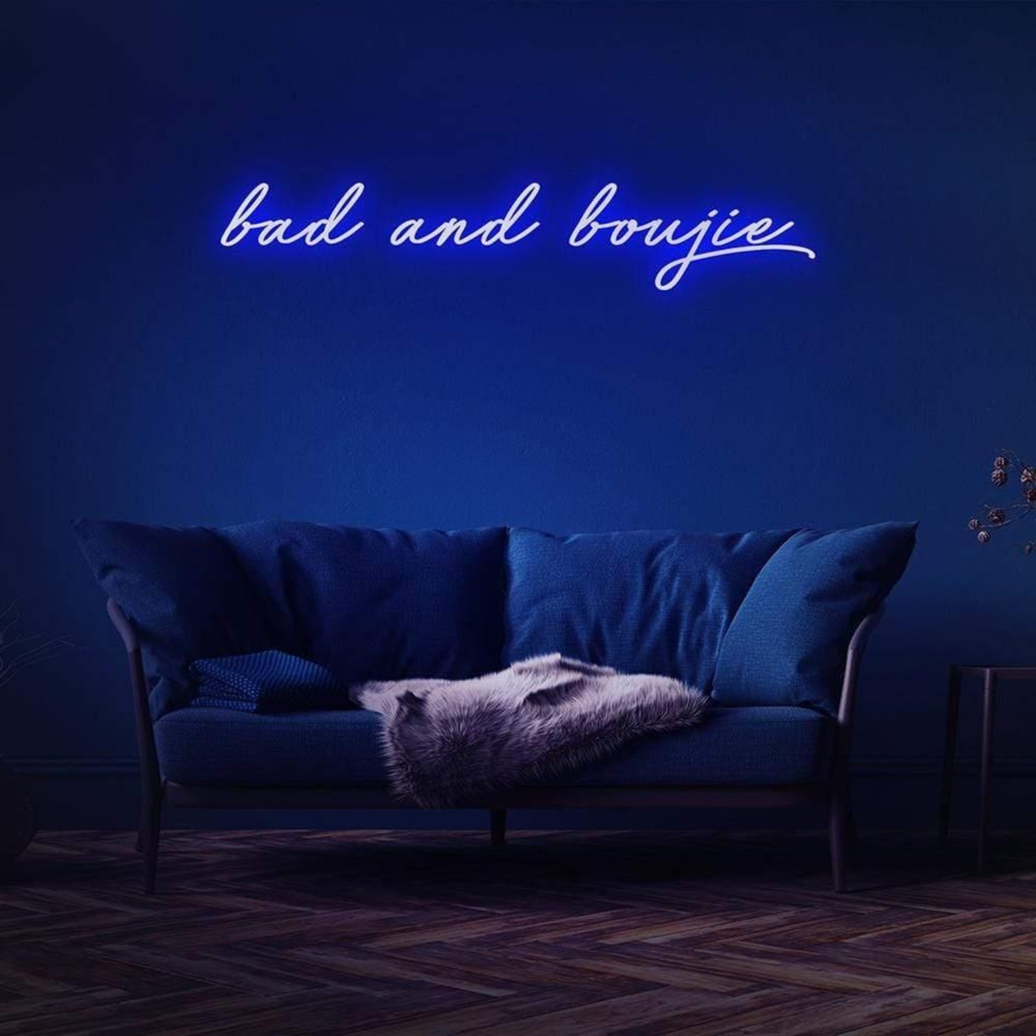 Blue Bad And Boujie Led Neon Sign For Modern Home Decor | Shineneon