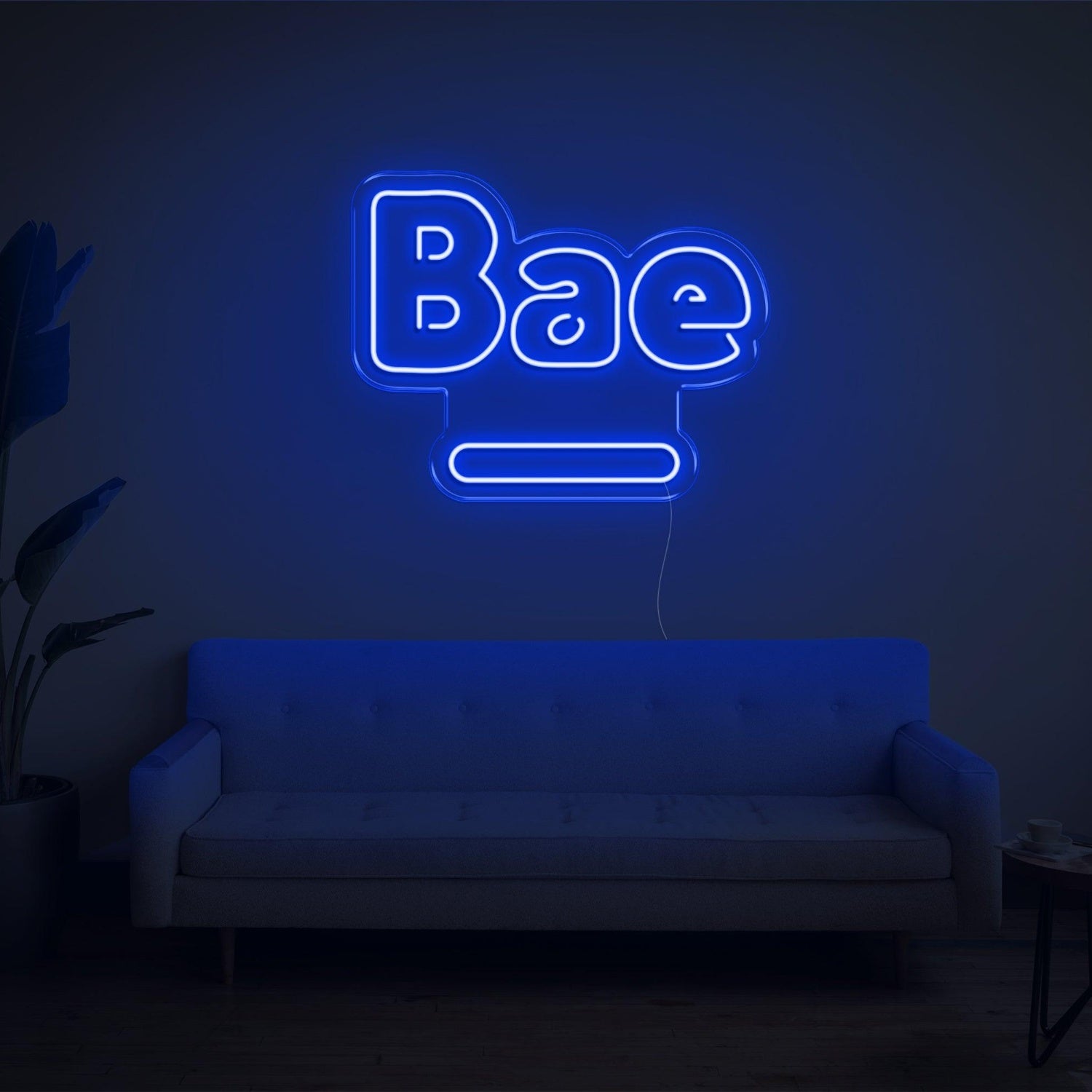 Blue Bae Led Neon Sign For Home Cafe Decor | Shineneon