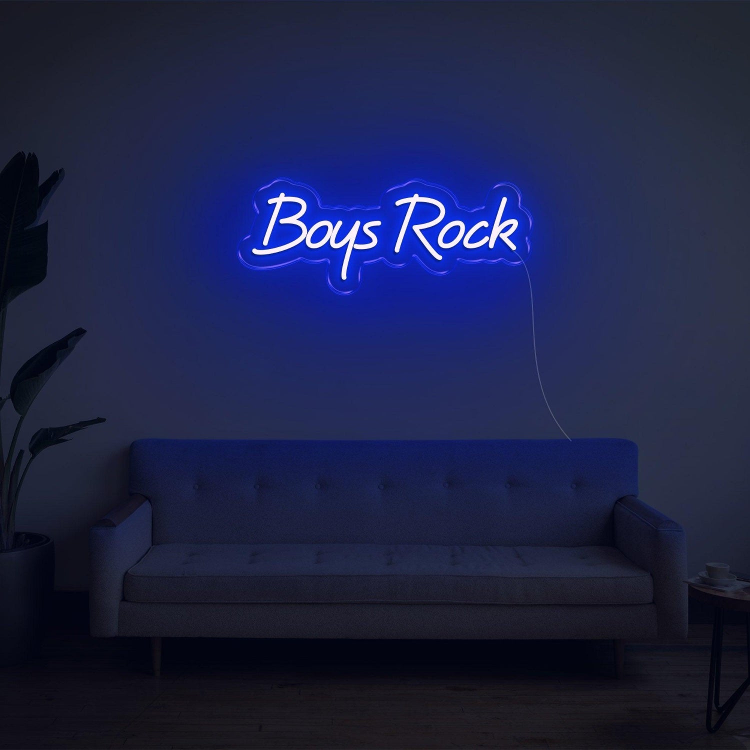 Blue Boys Rock Led Neon Sign For Urban Wall Art | Shineneon
