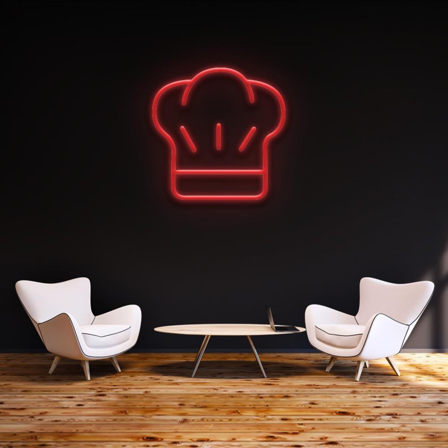 Blue Chef Hat Led Neon Sign For Restaurant Cafe Wall Decor | Shineneon