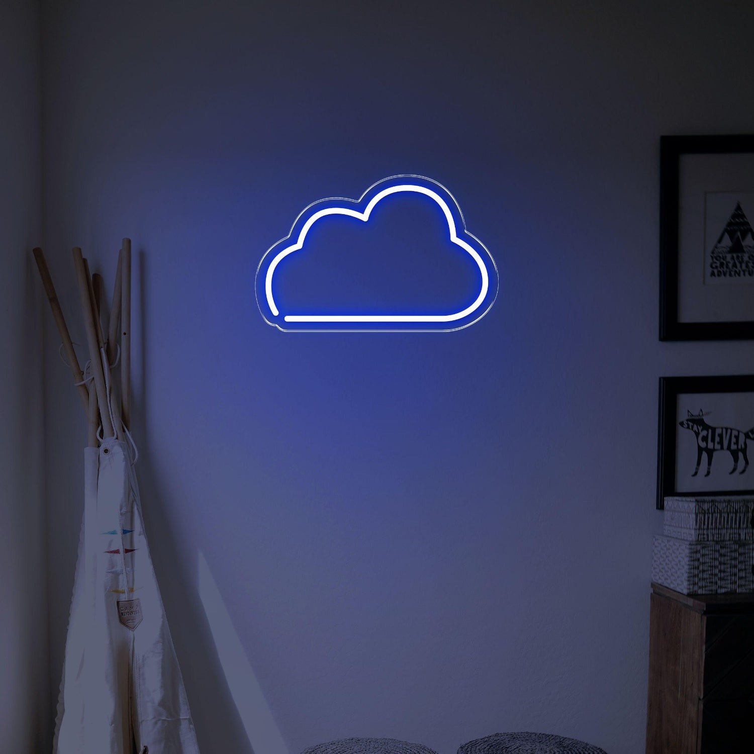 Blue Cloud Led Neon Sign For Home Decor | Shineneon