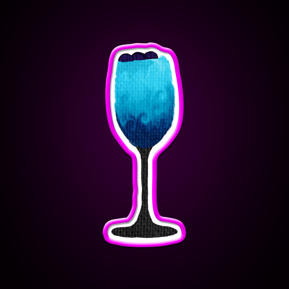 Blue Cocktail Bar Decor Led Neon Sign Rgb Color - Shineneon