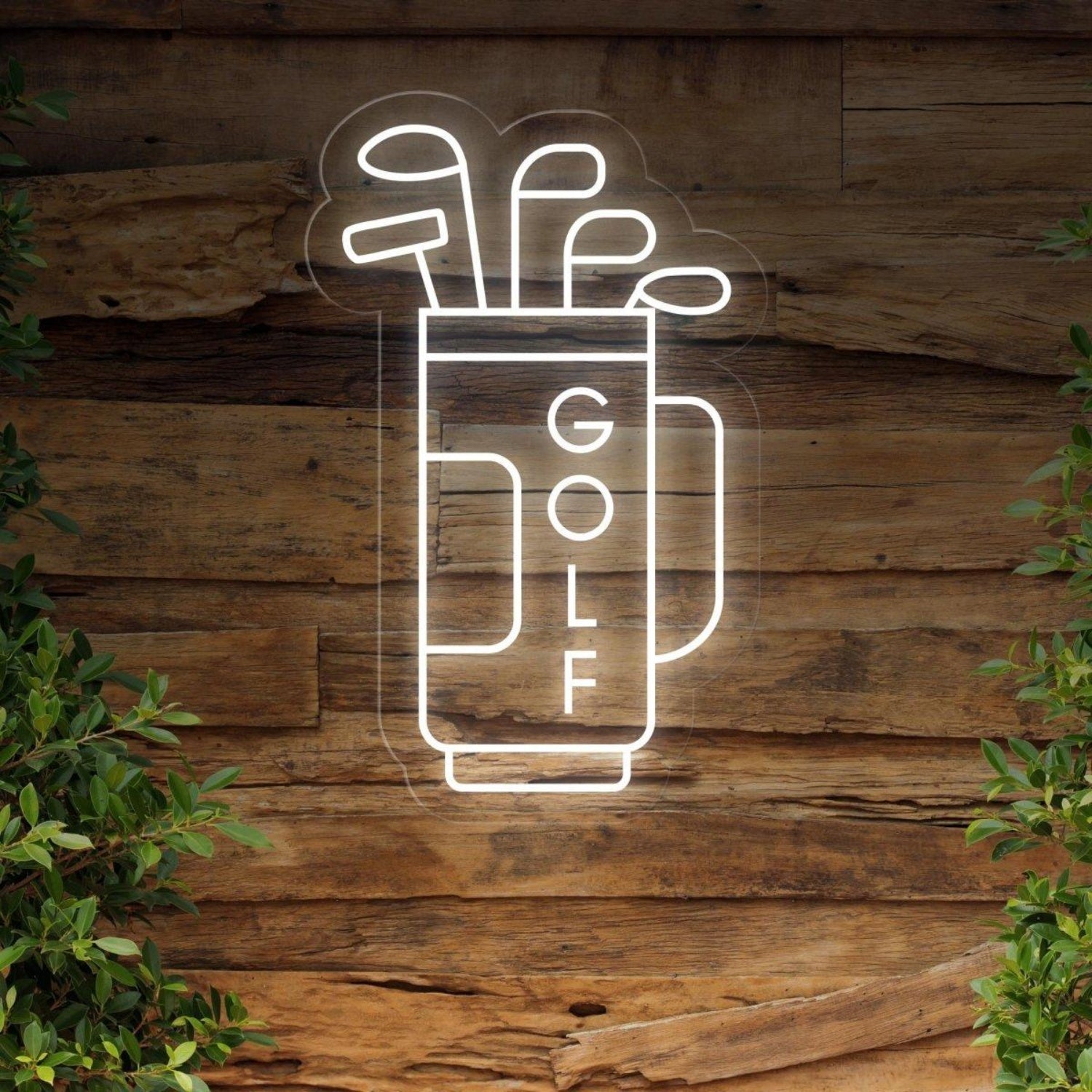 Blue Golf Bag Clubs Led Neon Sign For Indoor Sports Bar Decor | Shineneon