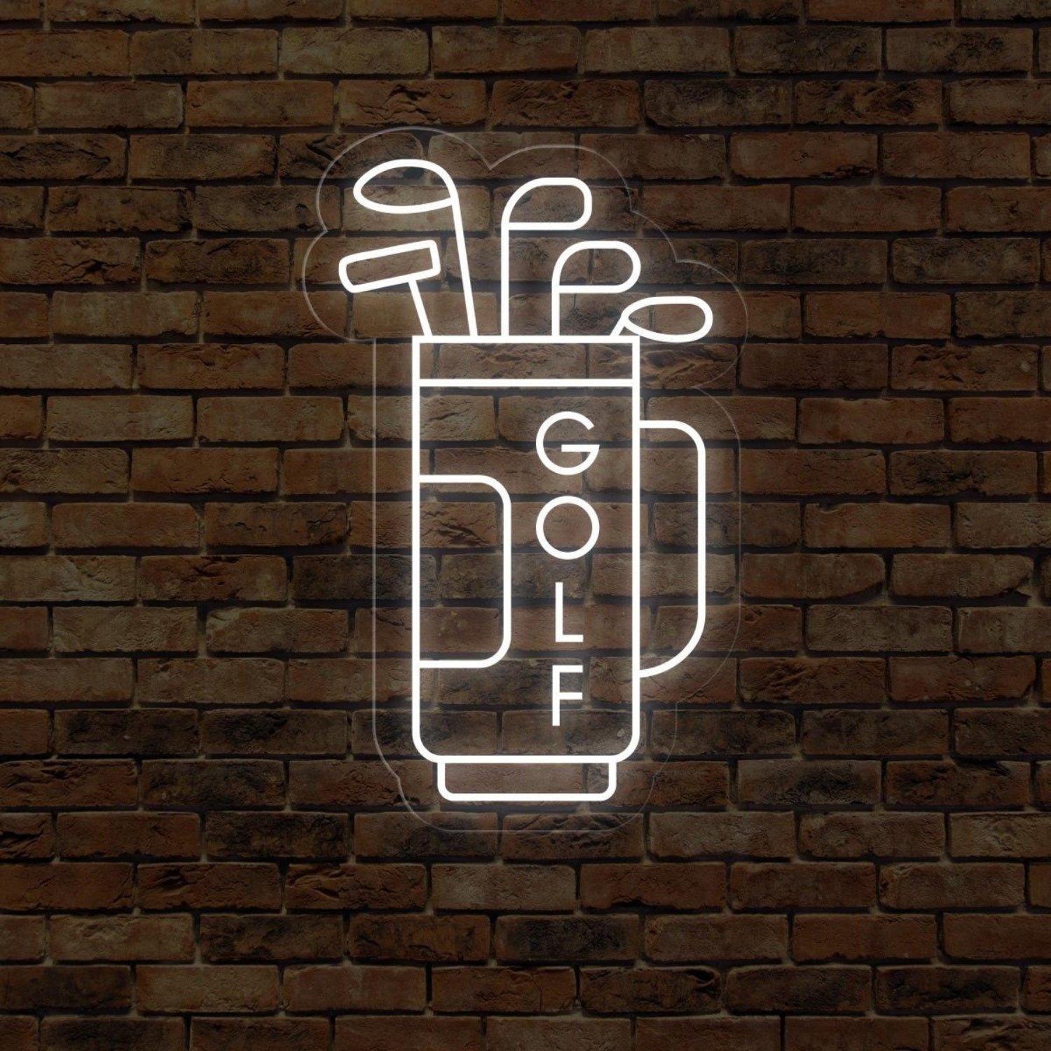 Blue Golf Bag Clubs Led Neon Sign For Indoor Sports Bar Decor | Shineneon