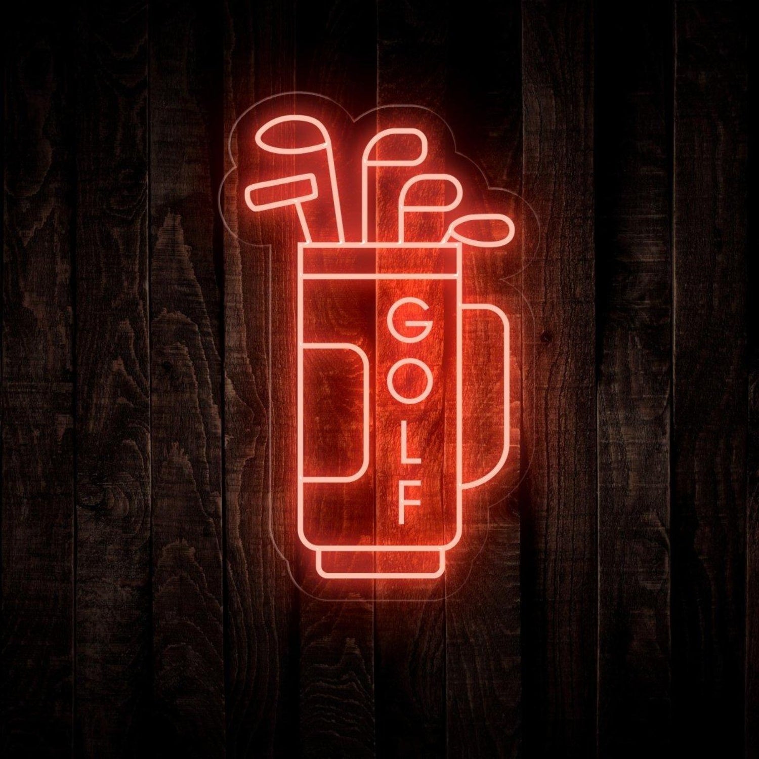 Blue Golf Bag Clubs Led Neon Sign For Indoor Sports Bar Decor | Shineneon