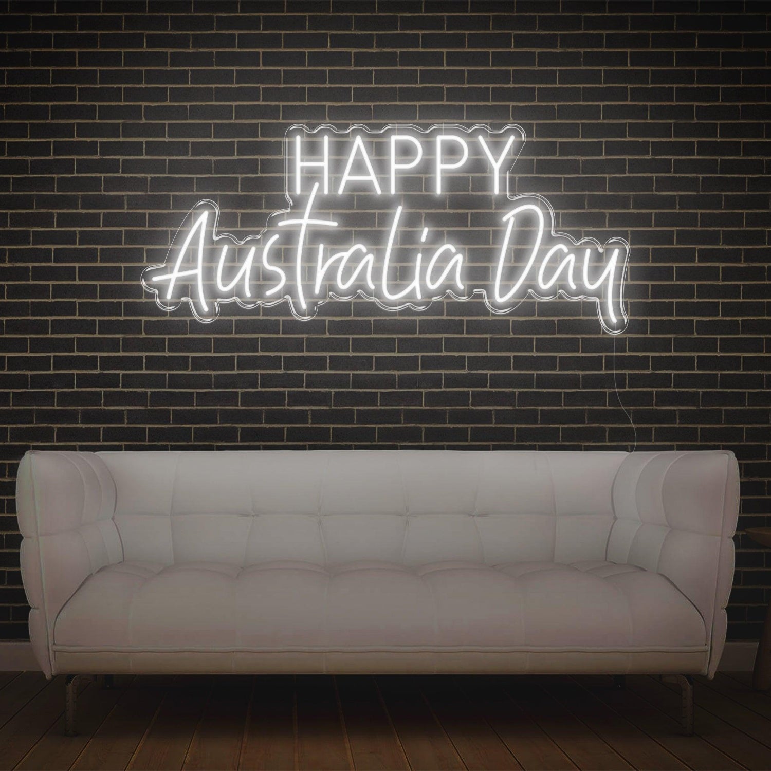 Blue Happy Australia Day Led Neon Sign Indoor Party Home Decor | Shineneon