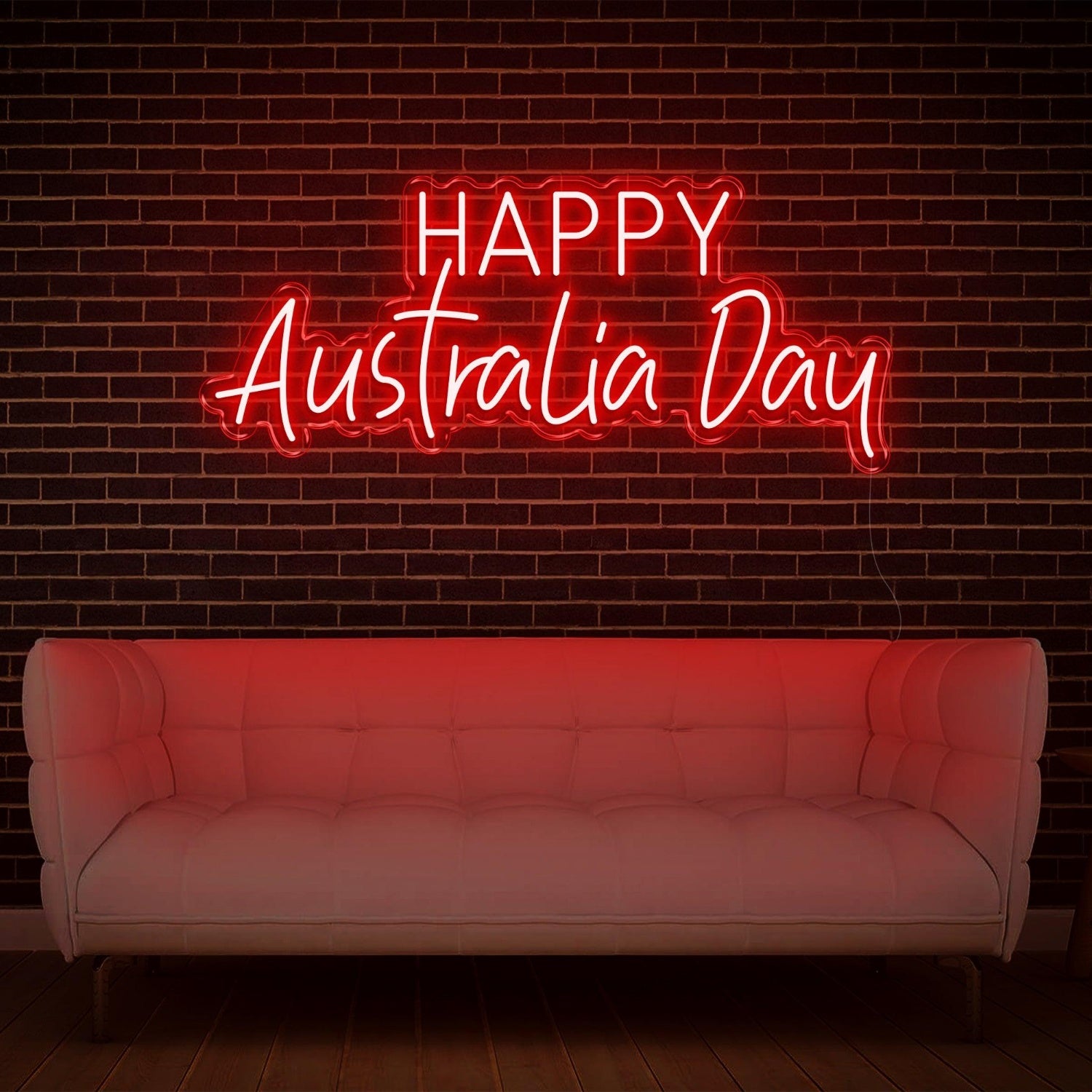 Blue Happy Australia Day Led Neon Sign Indoor Party Home Decor | Shineneon