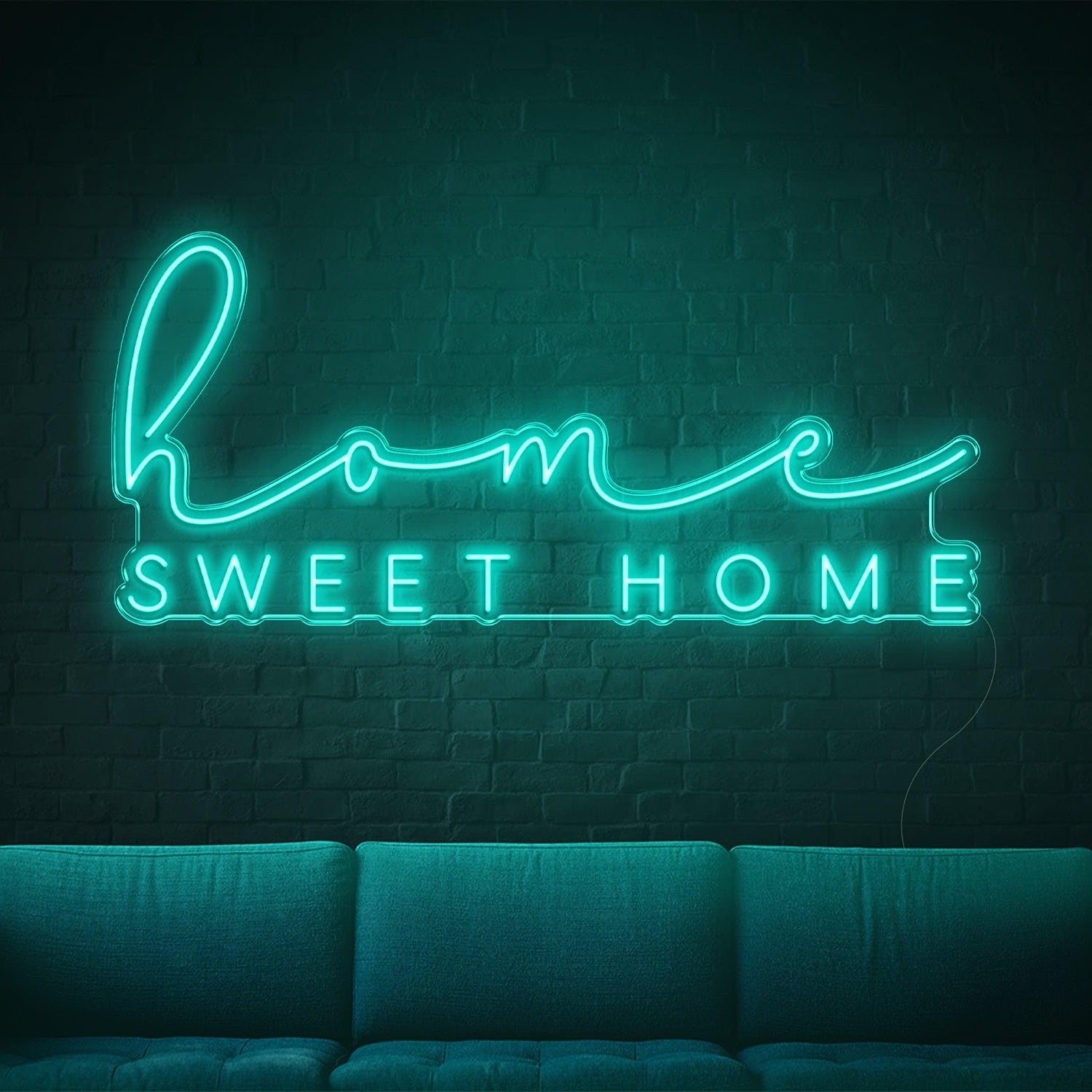Blue Home Sweet Home Led Neon Sign For Living Room Wall Decor | Shineneon